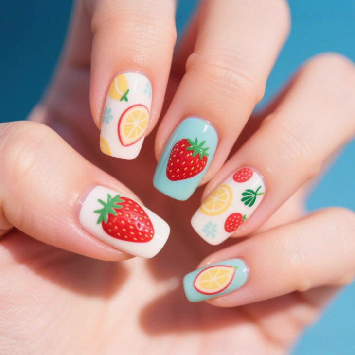 Creative Strawberry Nail Art Stornfield