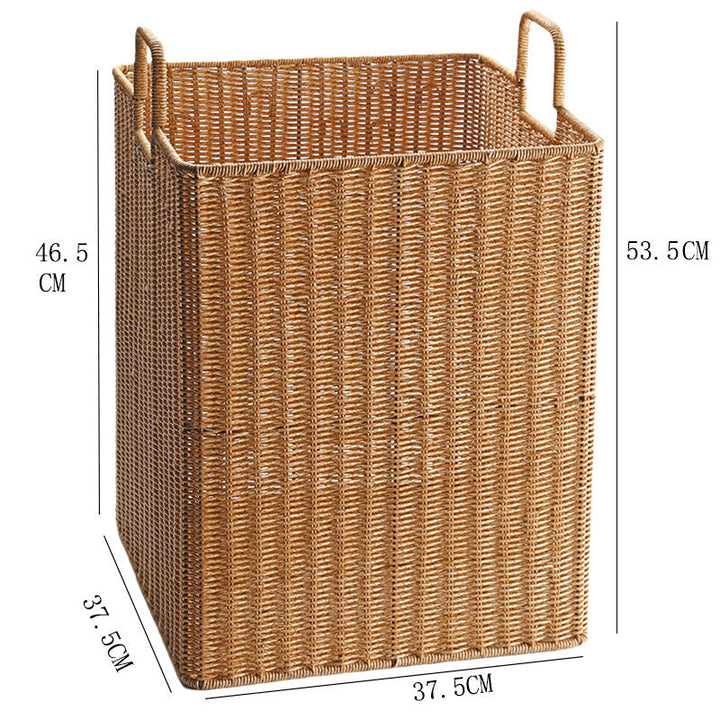 Handwoven Storage Bin with Sturdy Handles Stornfield