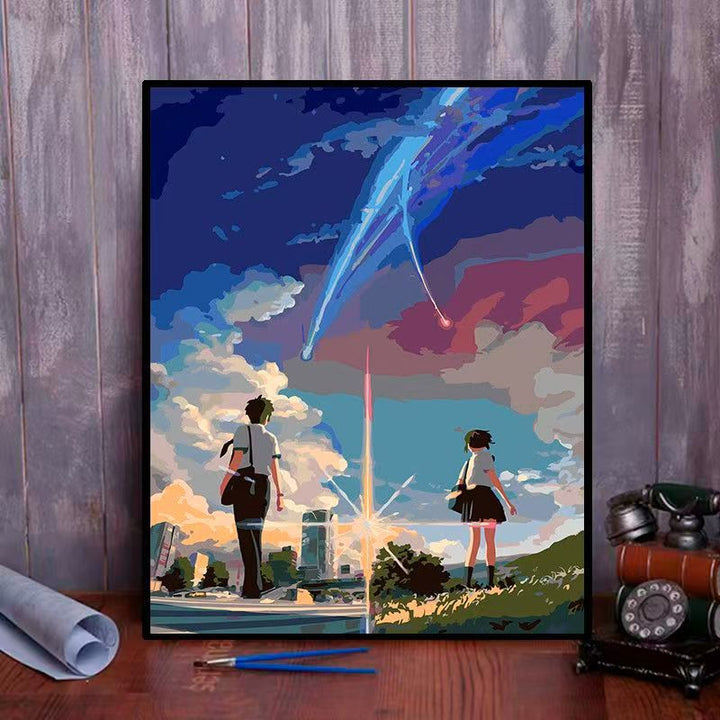 Anime-Inspired Scenic Artwork Print Stornfield
