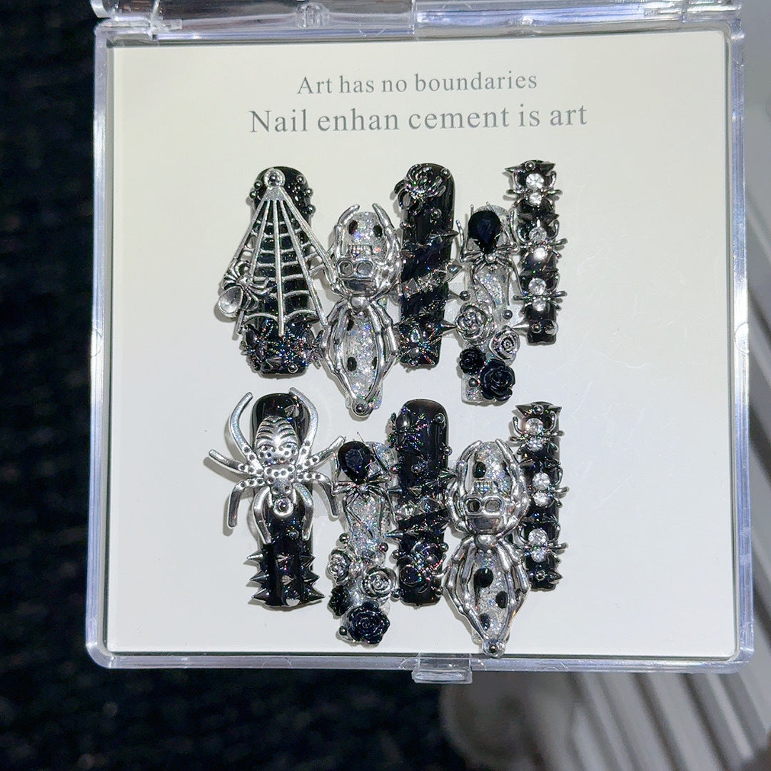 Gothic-Inspired Nail Art Decorations