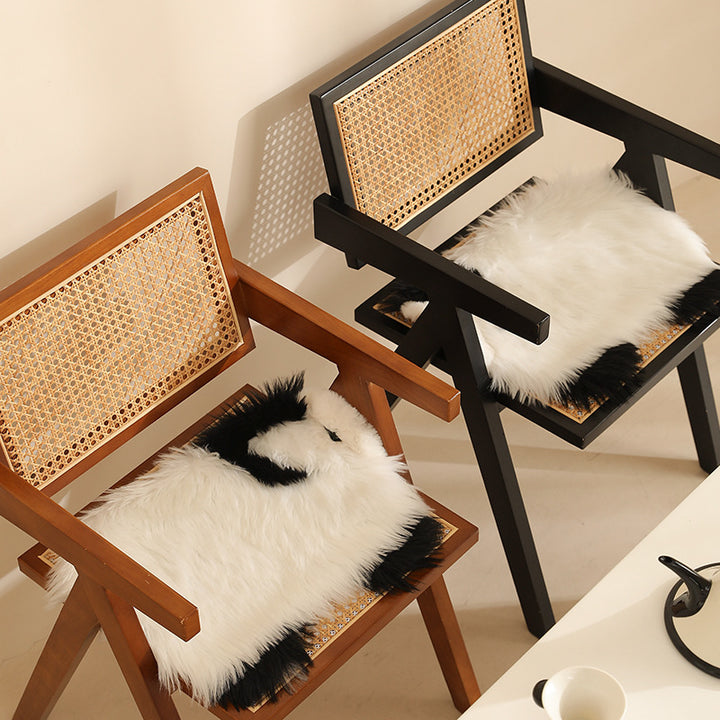 Plush cuddly pillow in sheep shape with dense artificial fur and soft polyester filling Stornfield