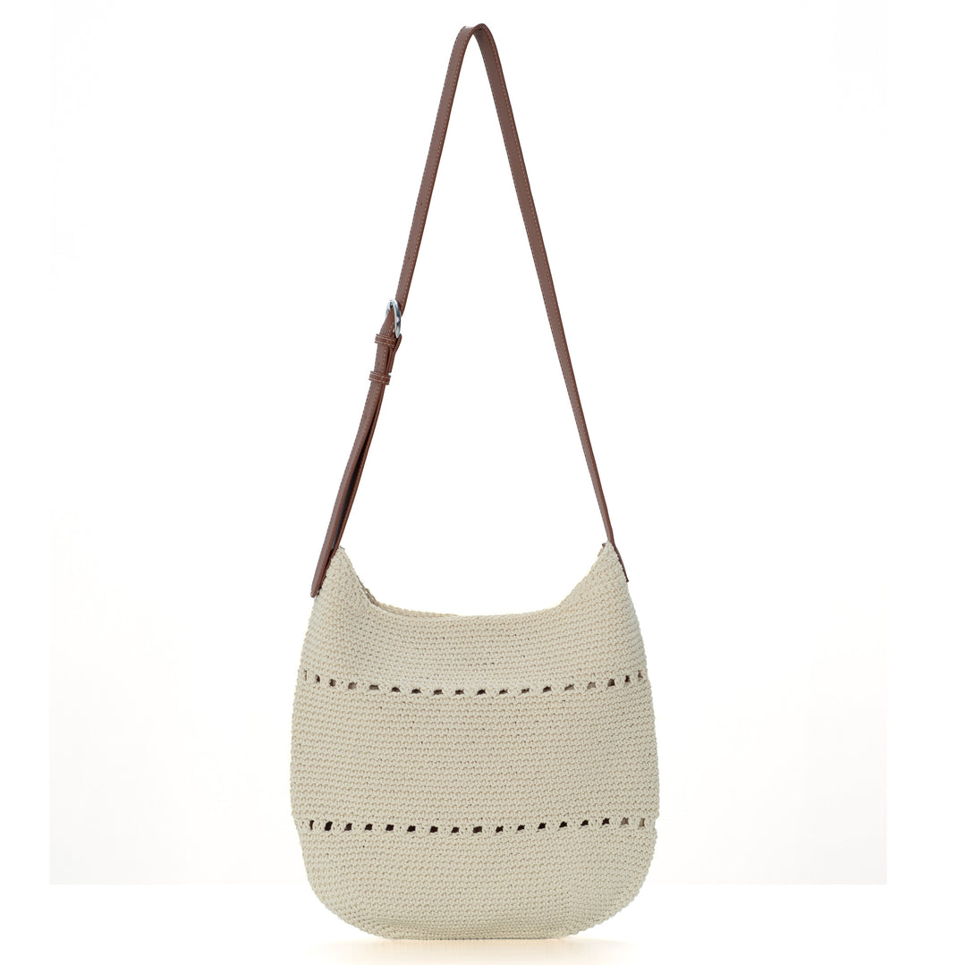 Comfortable crossbody bag made of crocheted material Stornfield