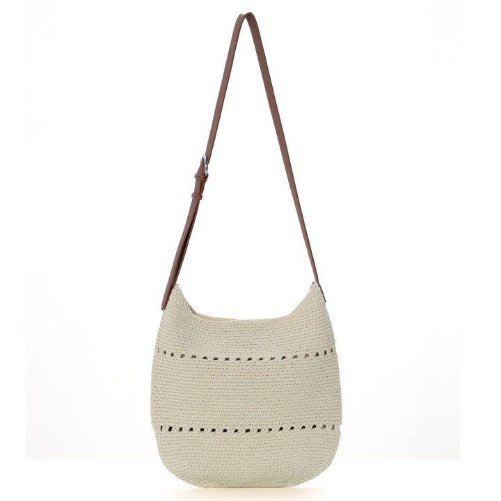 Comfortable crossbody bag made of crocheted material Stornfield