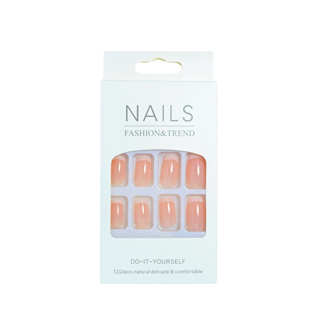 Elegant French Tip Press-On Nails Set Stornfield