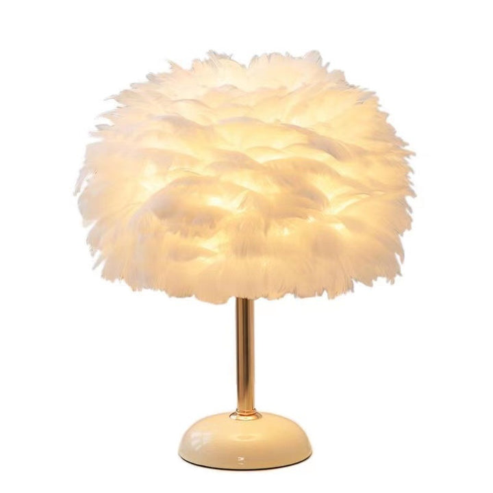 Feather-Inspired Table Lamp