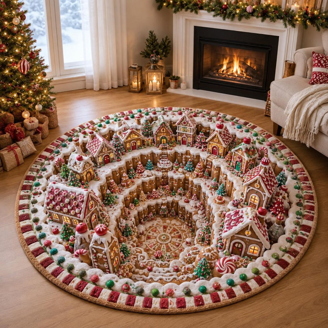 Festive Gingerbread Village