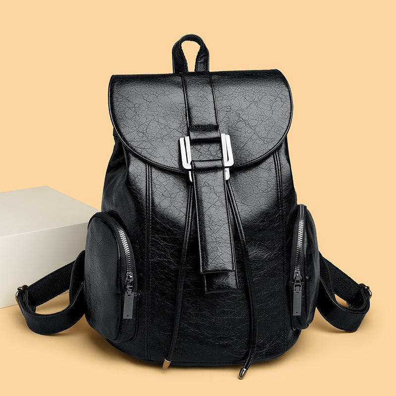 Retro Chic Vegan Leather Backpack Stornfield