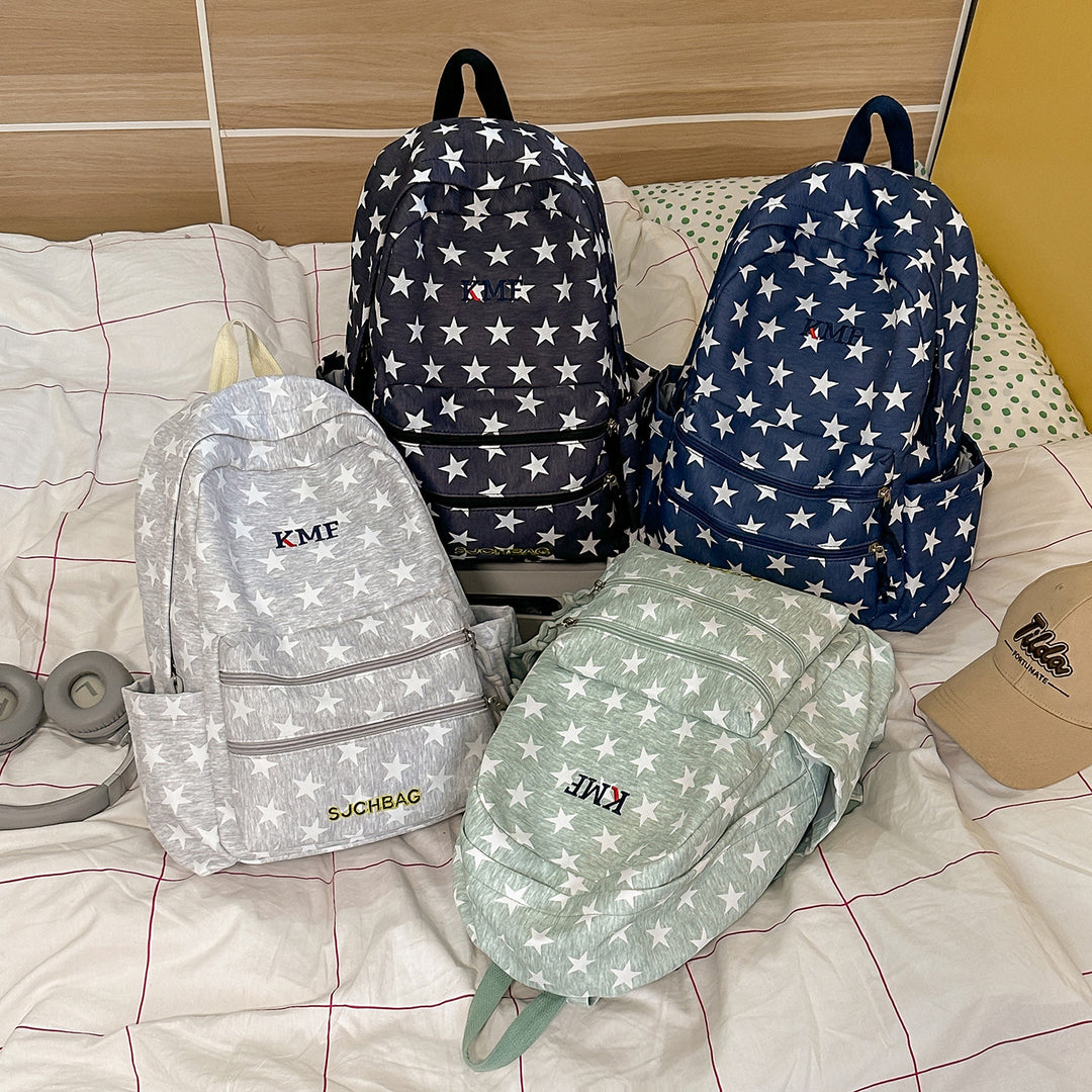 Star-Printed Casual Backpack Stornfield