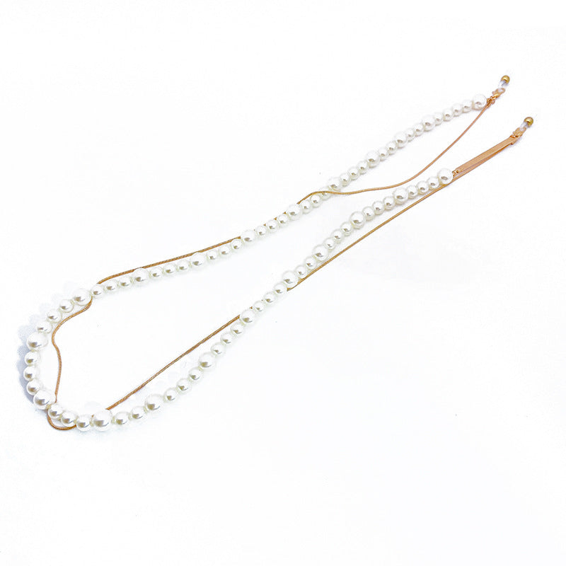 Elegant pearl glasses holder chain Stornfield