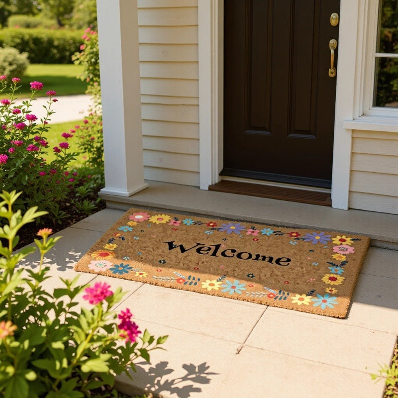 Half-Circle Coir Door Mat