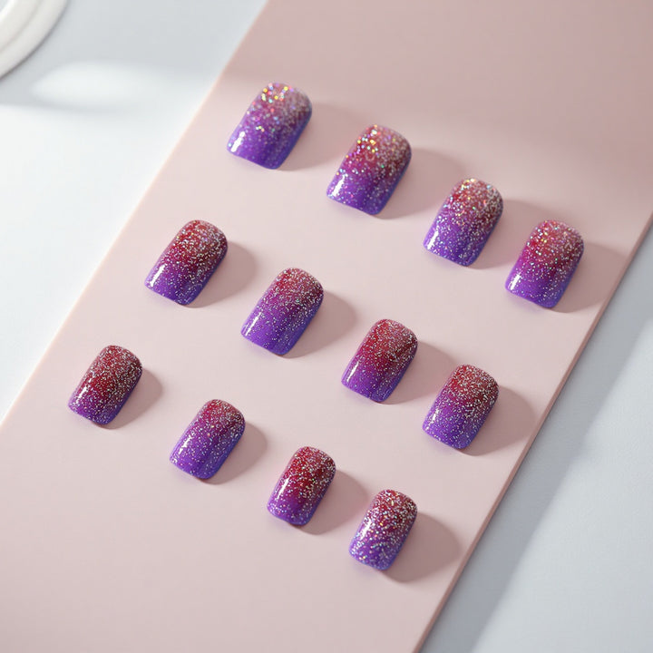 Glamorous Ombre Artificial Nails Stornfield