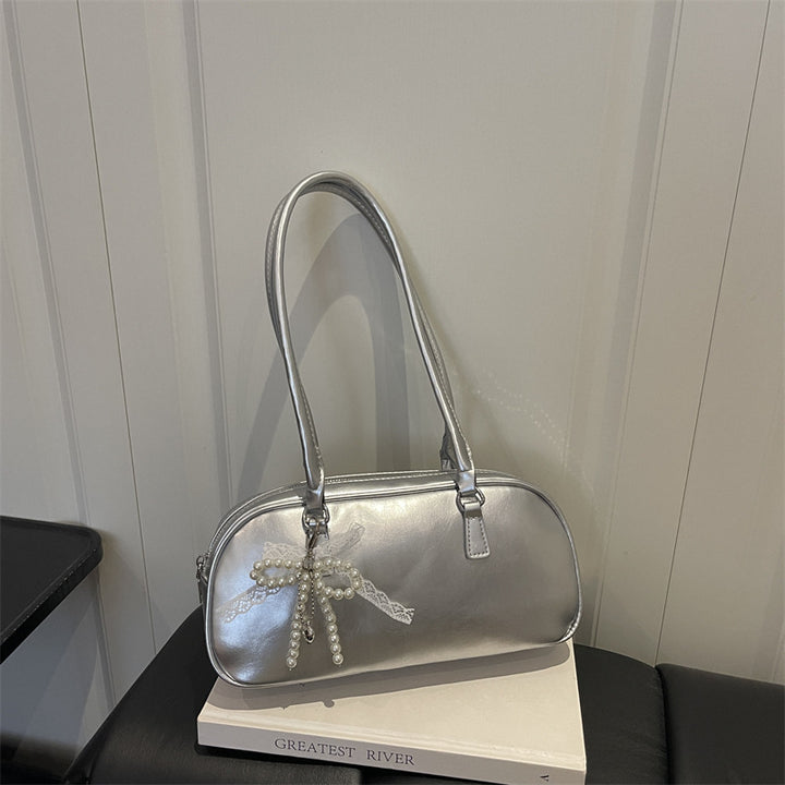 Patent Leather Handheld Satchel