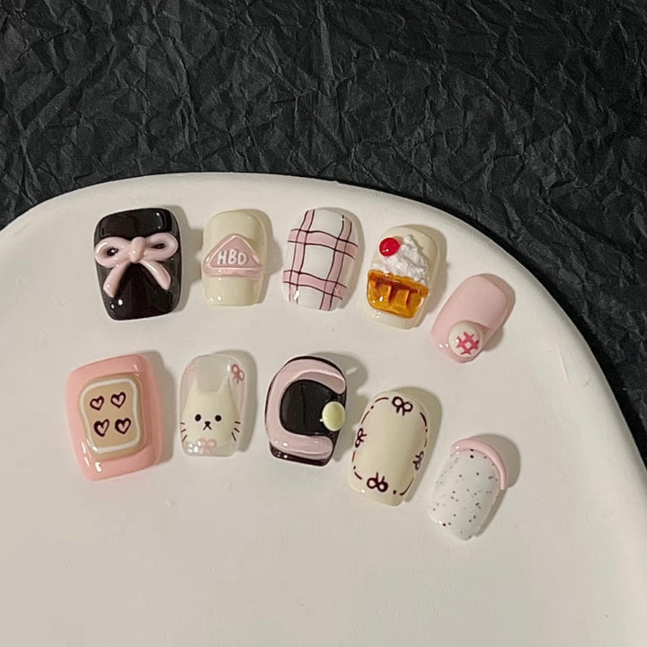 Artistic Nail Art Press-On Designs