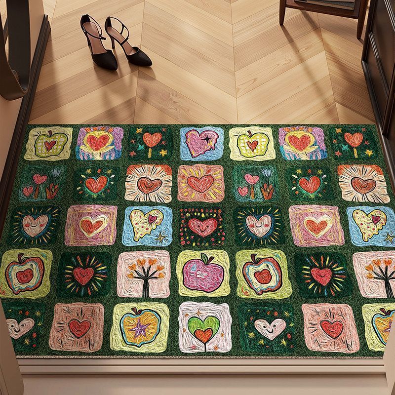 Vintage Floral Pattern Area Rug