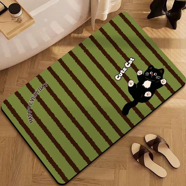 Cartoon-Themed Decorative Door Mat for Home Entryway