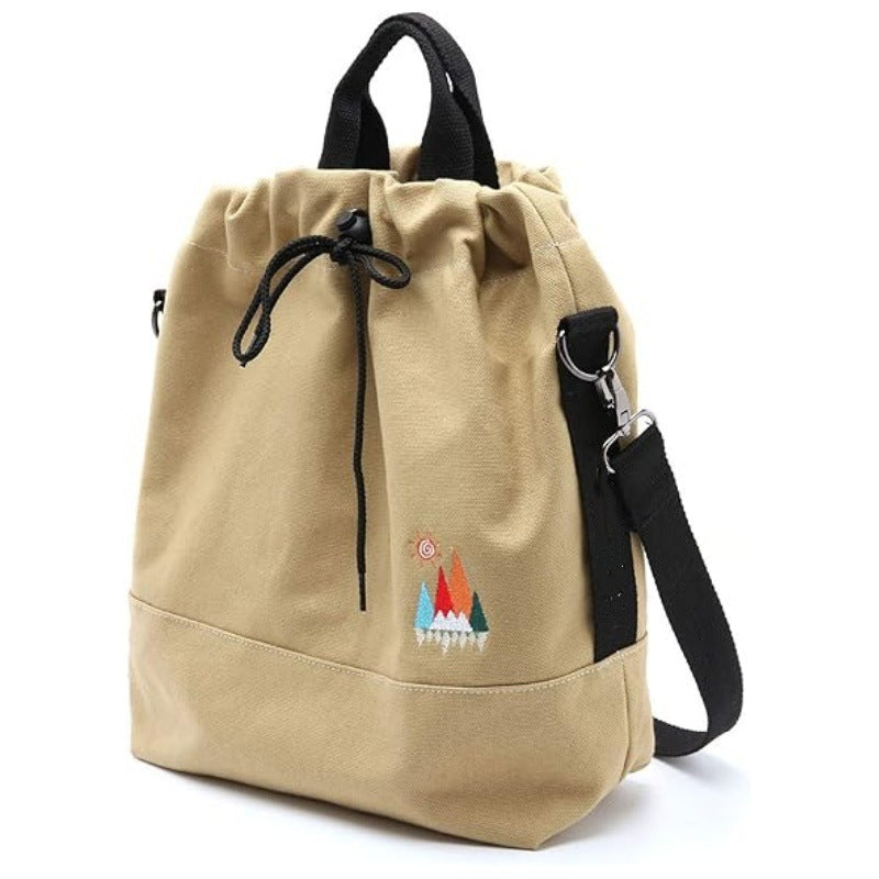 Leisure backpack with decorative embroidery and adjustable carrying system Stornfield