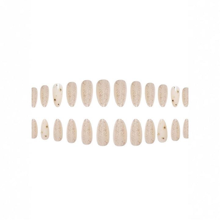 Glittering Almond-Shaped Press-On Nails Stornfield