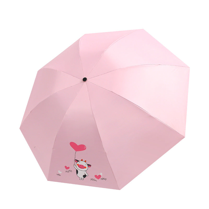 Women’s Folding Umbrella with Playful Animal Design Stornfield