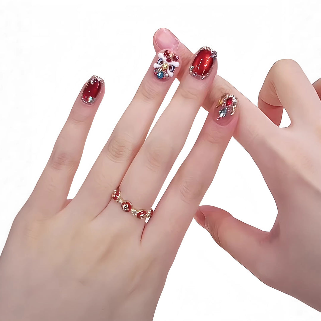 Glamorous Press-On Nail Art Set Stornfield