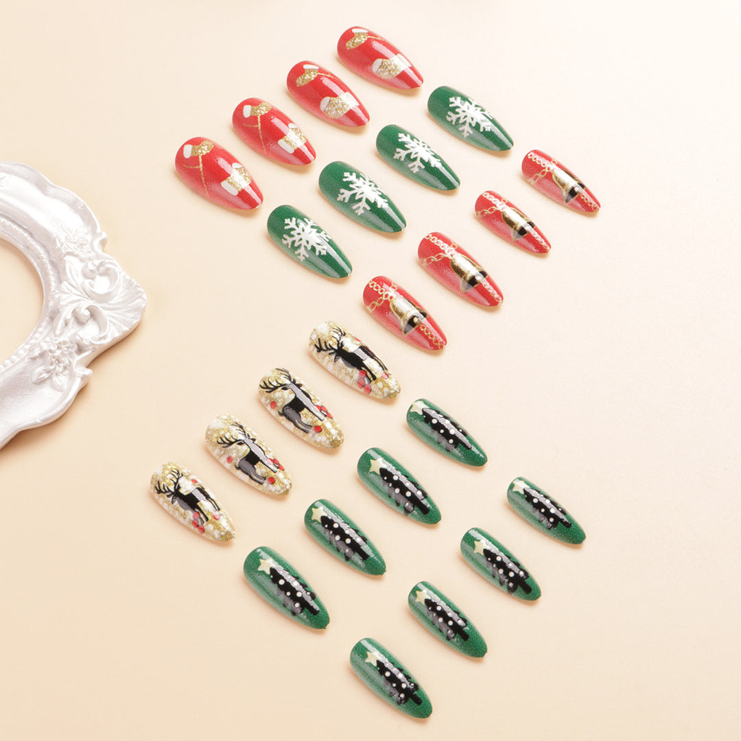 Festive Themed Press-On Nail Art Stornfield