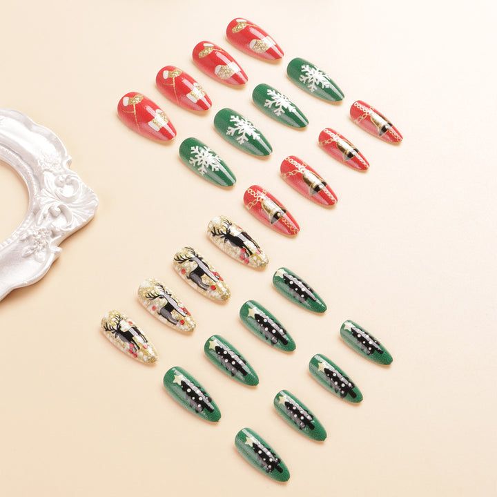 Festive Themed Press-On Nail Art Stornfield