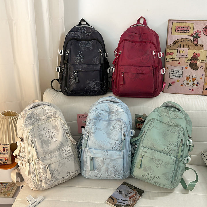 Versatile Multi-Pocket Backpack with Unique Prints Stornfield