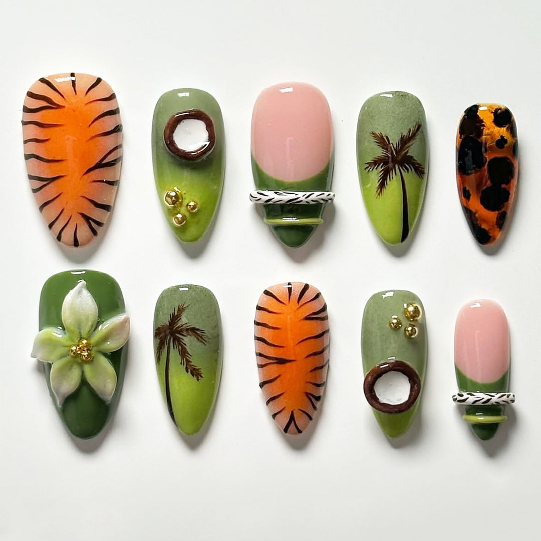Exquisite Art Nail Collection with Floral Patterns Stornfield