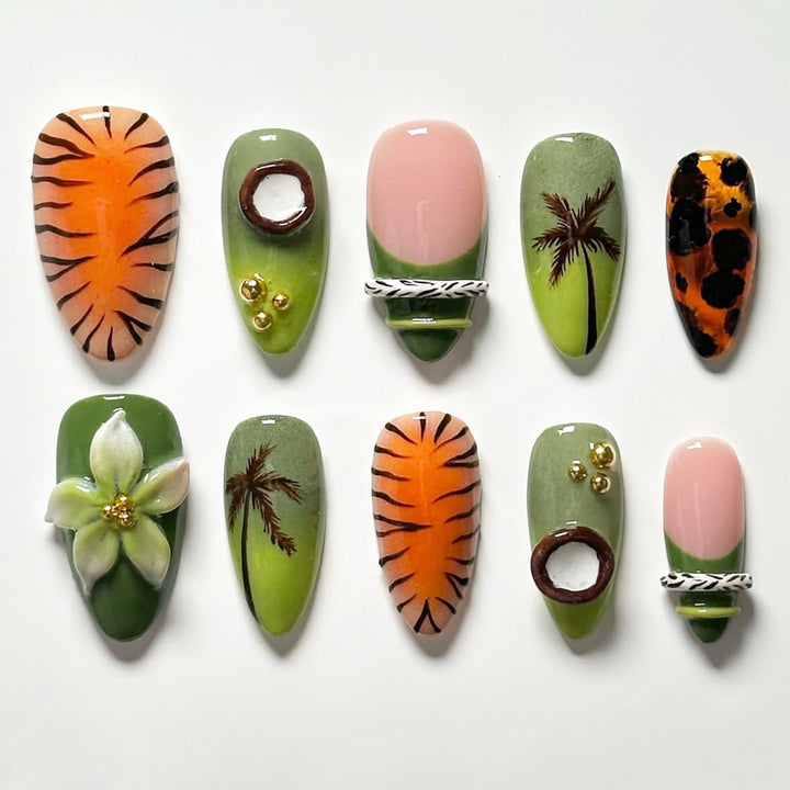 Exquisite Art Nail Collection with Floral Patterns Stornfield