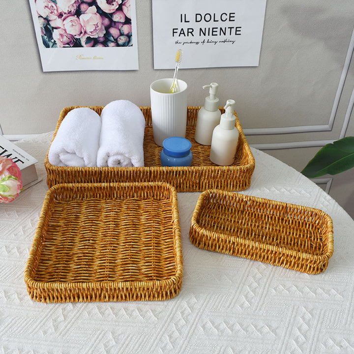 Elegant Handwoven Serving Tray Stornfield