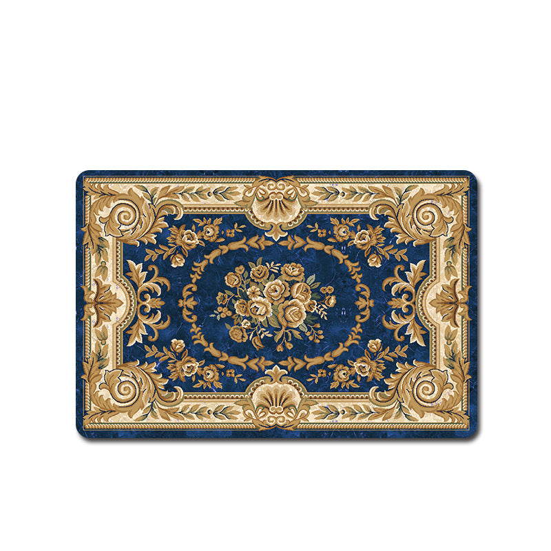 Elegant Vintage Floral Bath Mat Stornfield