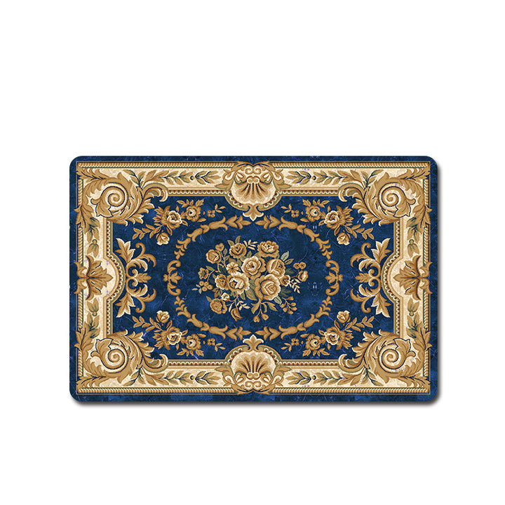 Elegant Vintage Floral Bath Mat Stornfield