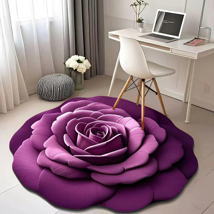 Floral Texture Area Rug