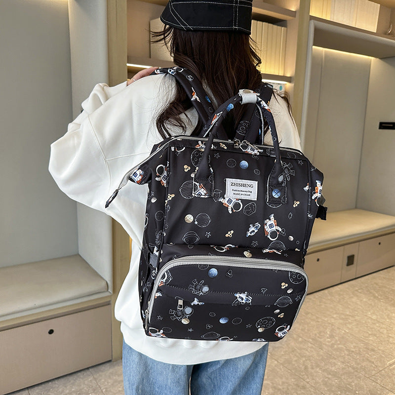 Cosmic-Themed Multi-Functional Diaper Backpack Stornfield