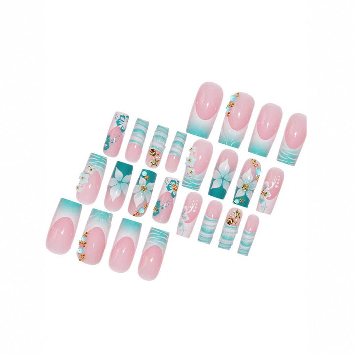 Luxurious Floral Art Nail Enhancements Stornfield