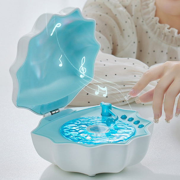 Stornfield | Seashell Lamp Retro Platinum Bluetooth LED Nightlight - Perfect Gift for Kids and Girls