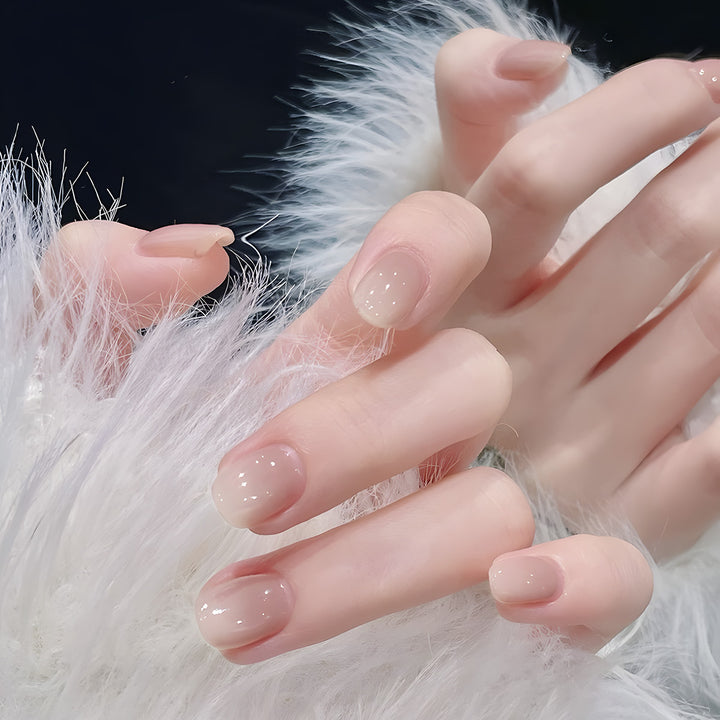 Elegant Glossy Press-On Nail Set Stornfield
