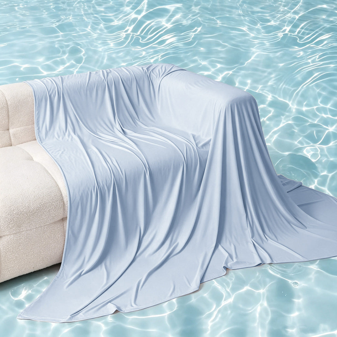 Unisex nan extra soft stretch sofa blanket made of microfiber as a versatile sofa cover Stornfield