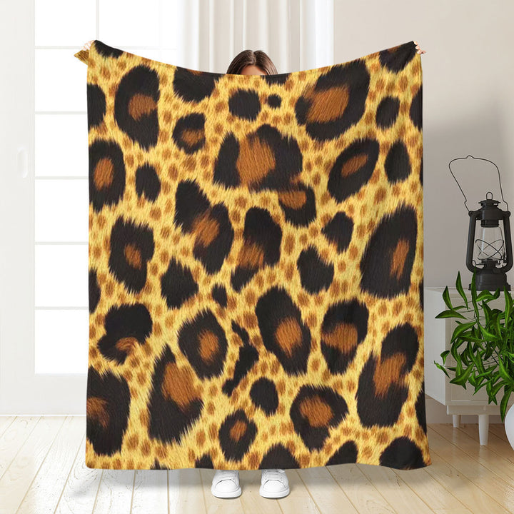 Artistic Leopard Print Throw Blanket