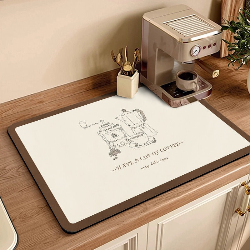 Coffee-Themed Kitchen Mat Stornfield