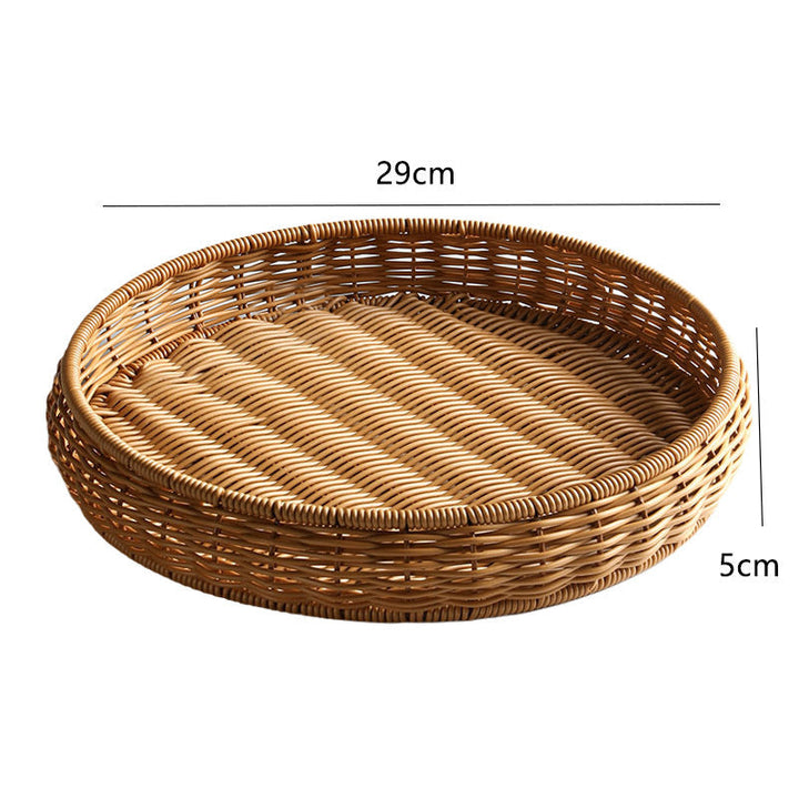 Handwoven Decorative Serving Tray Stornfield 1783754312