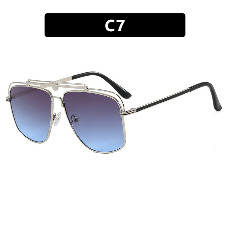 Women's elegant square sunglasses with gold accents Stornfield