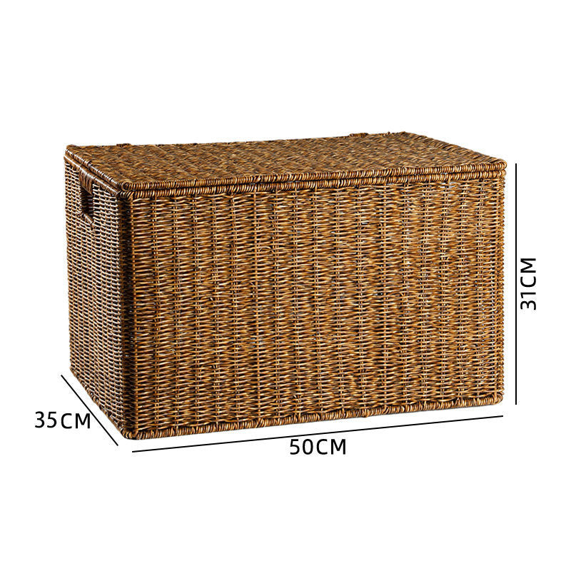 Woven Rectangular Storage Cube with Handles Stornfield