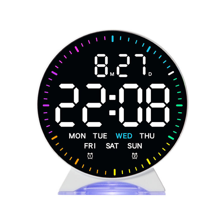 Digital alarm clock with intelligent LED display and multifunctional features Stornfield