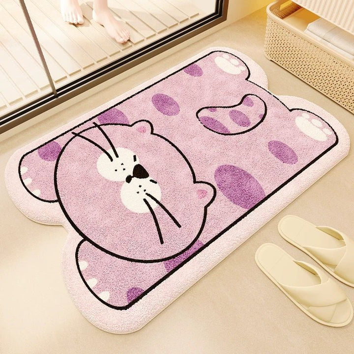 Cute Animal-Themed Bath Mat