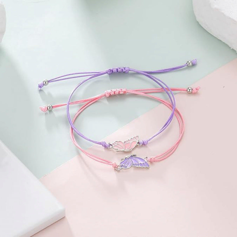 Butterfly Charm Necklace and Bracelet Set Stornfield