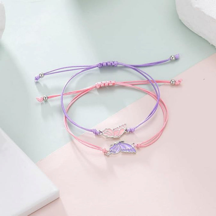 Butterfly Charm Necklace and Bracelet Set Stornfield