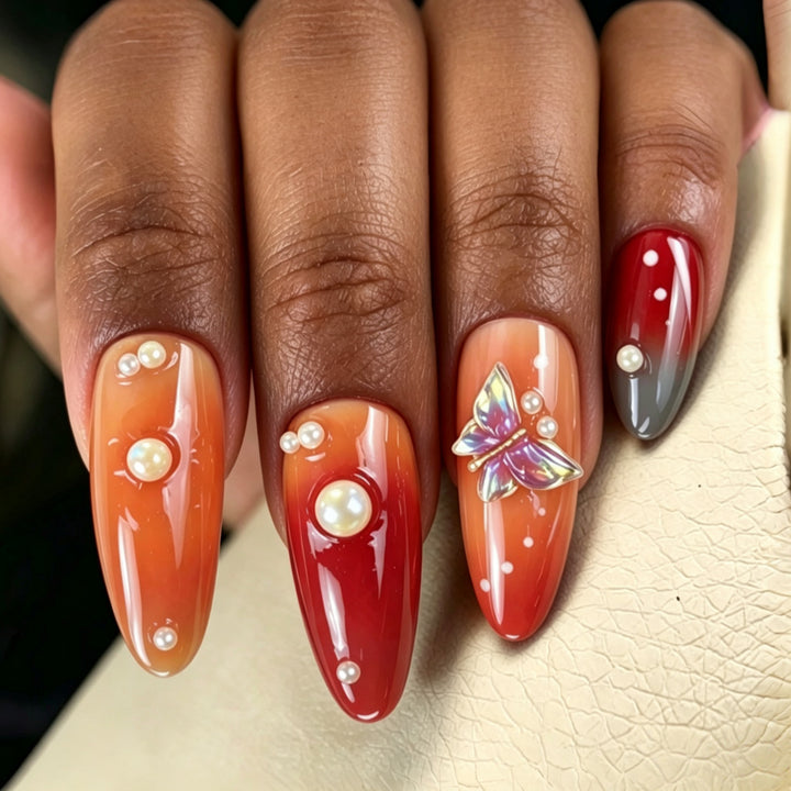 Artificial nails with intricate jewelry details Stornfield