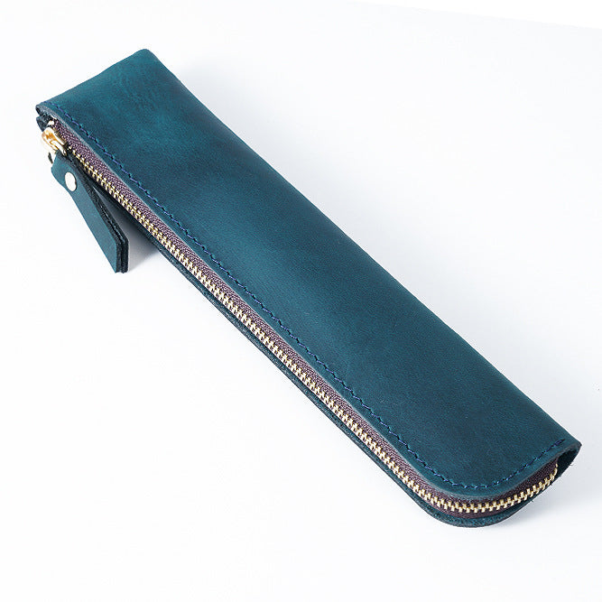 Leather Zippered Pencil Case  1790590109