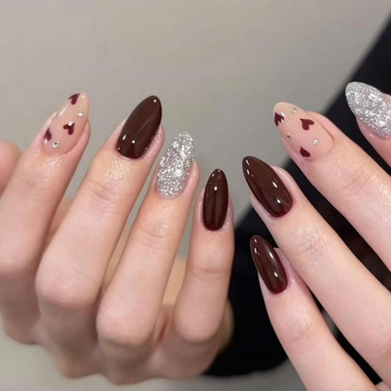 Acrylic nail set with glamorous accents Stornfield