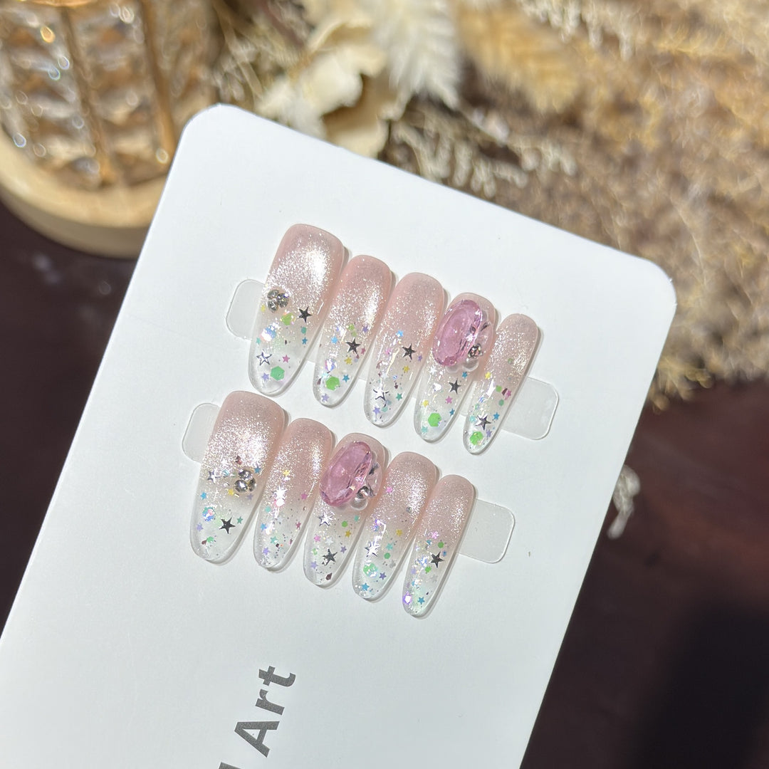 Decorative Press-On Nail Art Set Stornfield